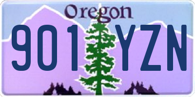 OR license plate 901YZN