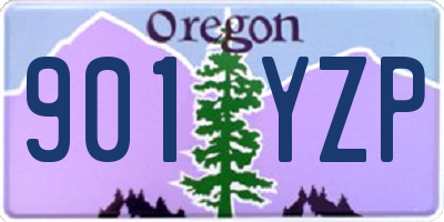 OR license plate 901YZP