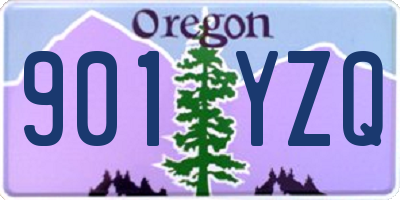 OR license plate 901YZQ