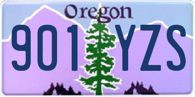 OR license plate 901YZS