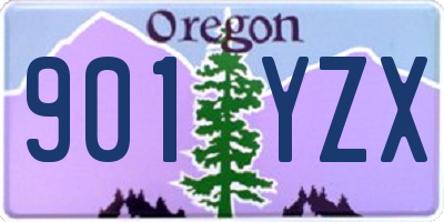 OR license plate 901YZX