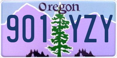 OR license plate 901YZY