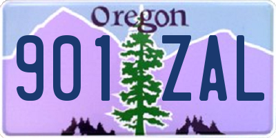 OR license plate 901ZAL