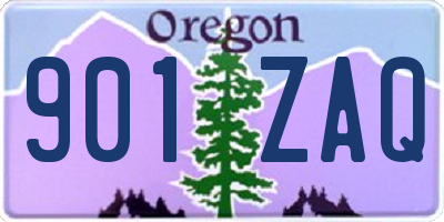 OR license plate 901ZAQ