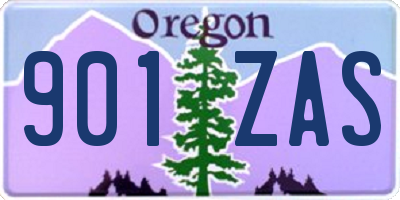 OR license plate 901ZAS