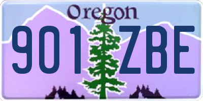 OR license plate 901ZBE