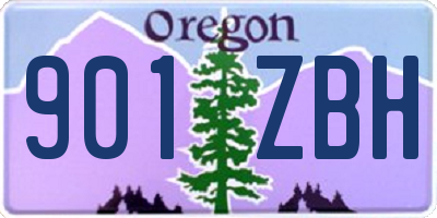 OR license plate 901ZBH