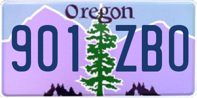 OR license plate 901ZBO