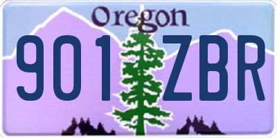 OR license plate 901ZBR
