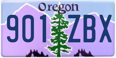 OR license plate 901ZBX