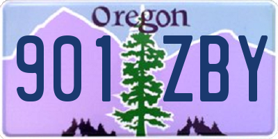 OR license plate 901ZBY