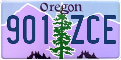 OR license plate 901ZCE