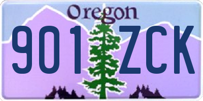 OR license plate 901ZCK