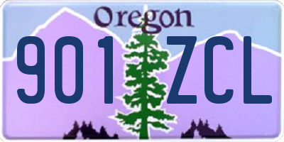 OR license plate 901ZCL