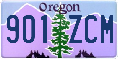 OR license plate 901ZCM