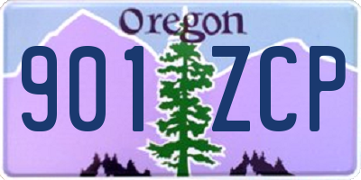 OR license plate 901ZCP