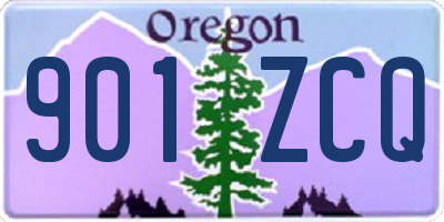 OR license plate 901ZCQ