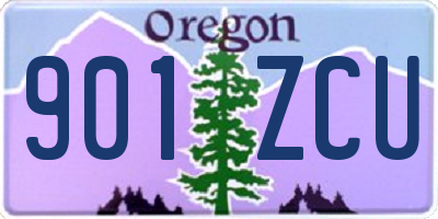 OR license plate 901ZCU