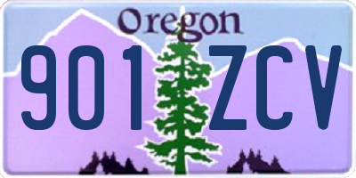 OR license plate 901ZCV