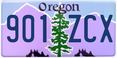 OR license plate 901ZCX