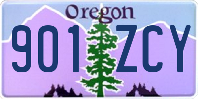 OR license plate 901ZCY