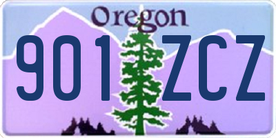 OR license plate 901ZCZ
