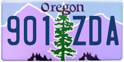 OR license plate 901ZDA