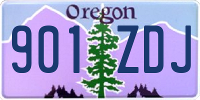 OR license plate 901ZDJ
