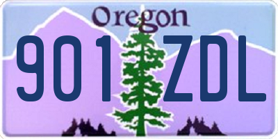 OR license plate 901ZDL