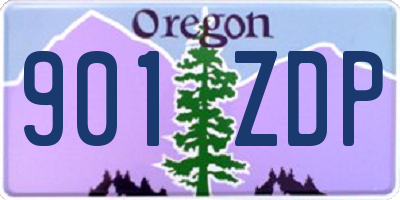 OR license plate 901ZDP