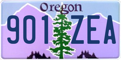 OR license plate 901ZEA