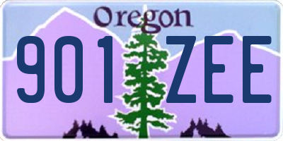OR license plate 901ZEE