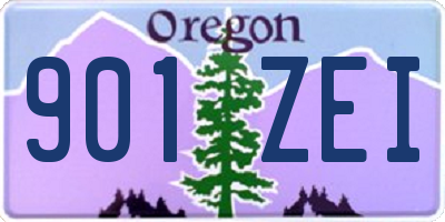 OR license plate 901ZEI
