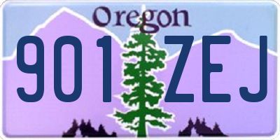 OR license plate 901ZEJ