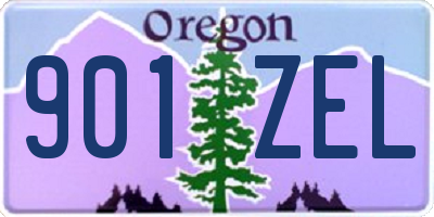 OR license plate 901ZEL