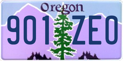 OR license plate 901ZEO