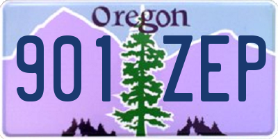 OR license plate 901ZEP