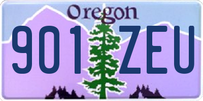 OR license plate 901ZEU