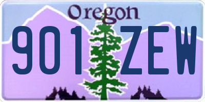 OR license plate 901ZEW