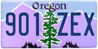 OR license plate 901ZEX