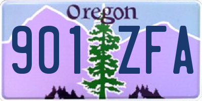 OR license plate 901ZFA