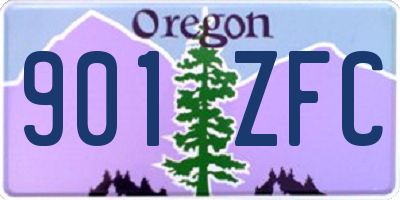 OR license plate 901ZFC