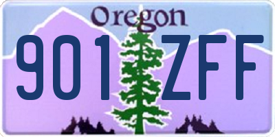 OR license plate 901ZFF