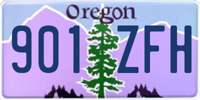 OR license plate 901ZFH