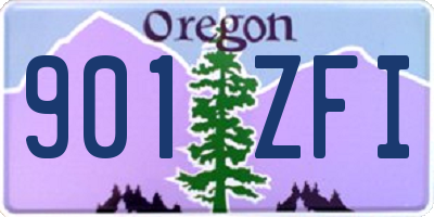 OR license plate 901ZFI