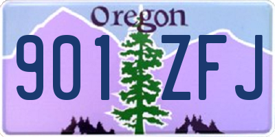 OR license plate 901ZFJ