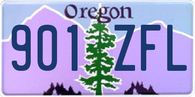 OR license plate 901ZFL