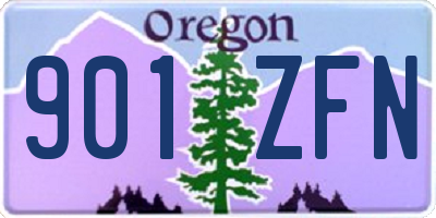 OR license plate 901ZFN