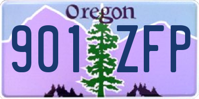 OR license plate 901ZFP