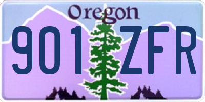 OR license plate 901ZFR